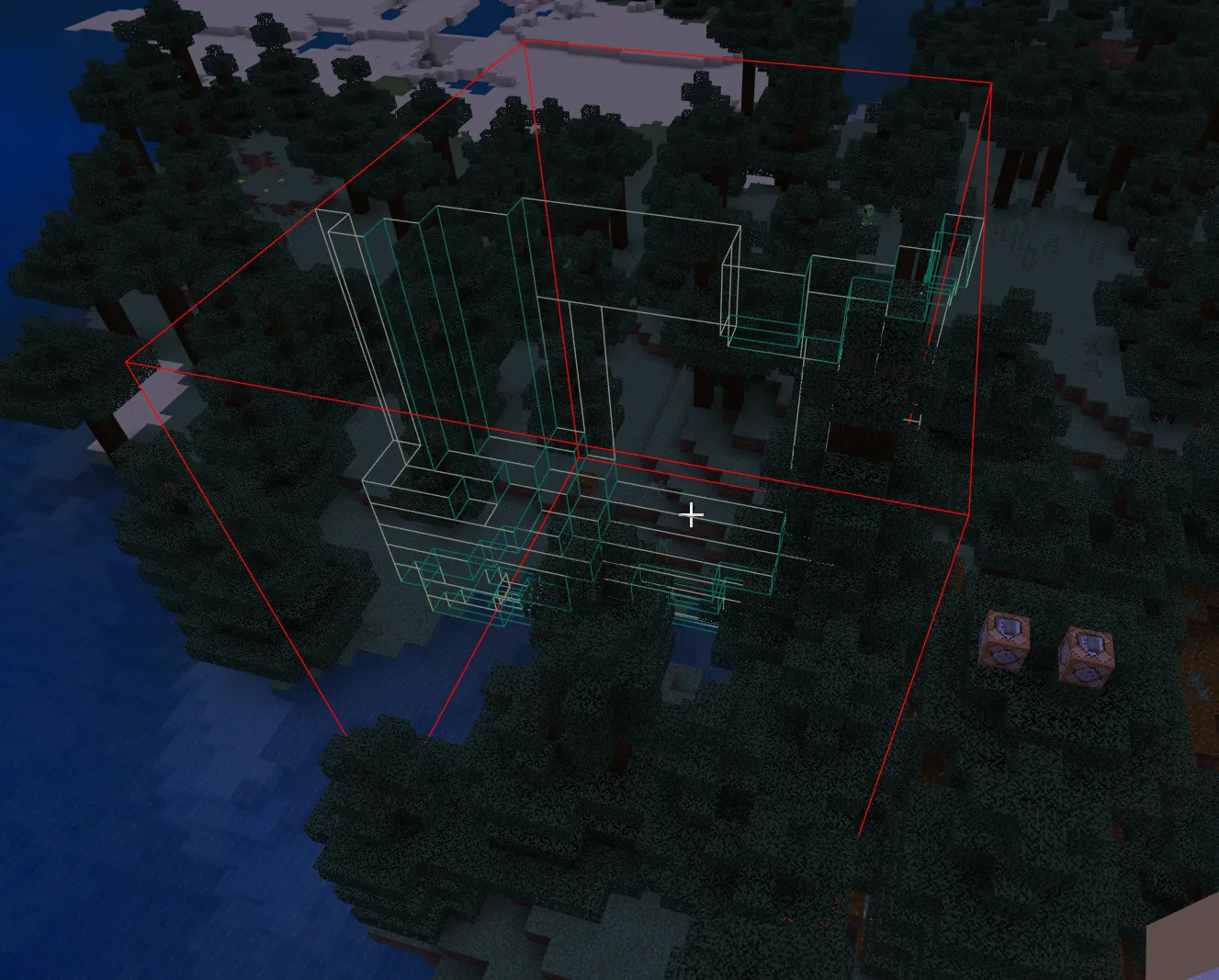 Colored Minecraft biome edges using greedy meshing