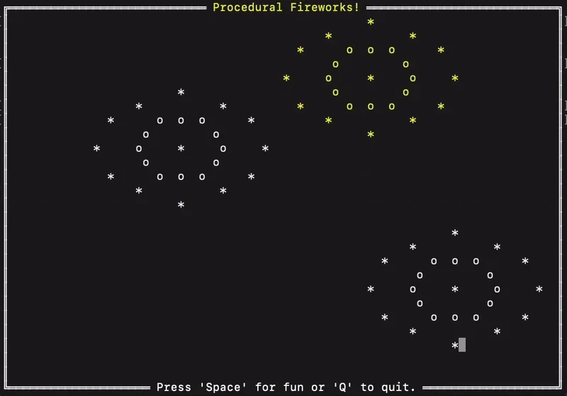 Procedural Firework Animation Demo
